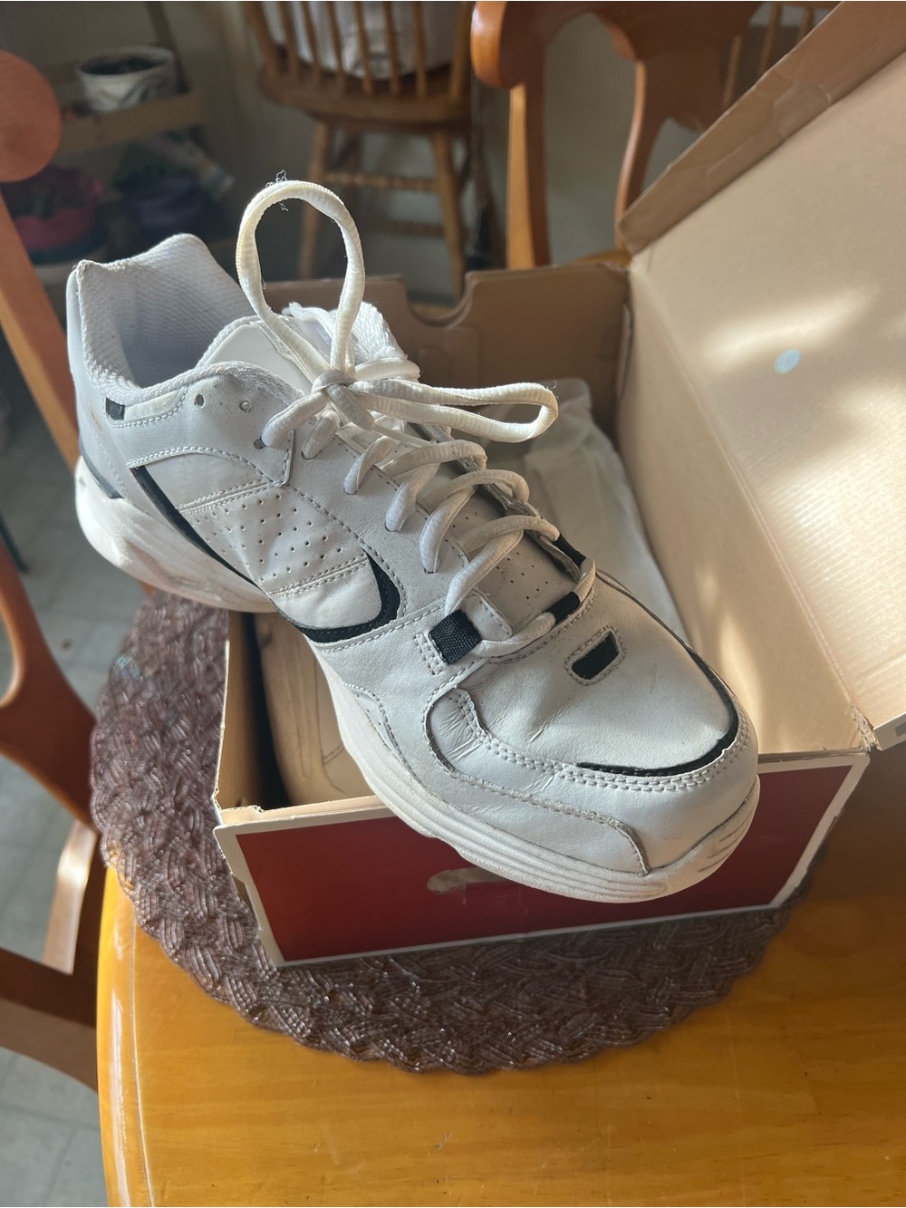 Reebok White and Black Men’s Athletic Trainers